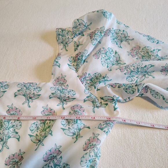 J. Marie Floral Tiered Mini Dress Cottagecore Boho XS - Picture 5 of 8